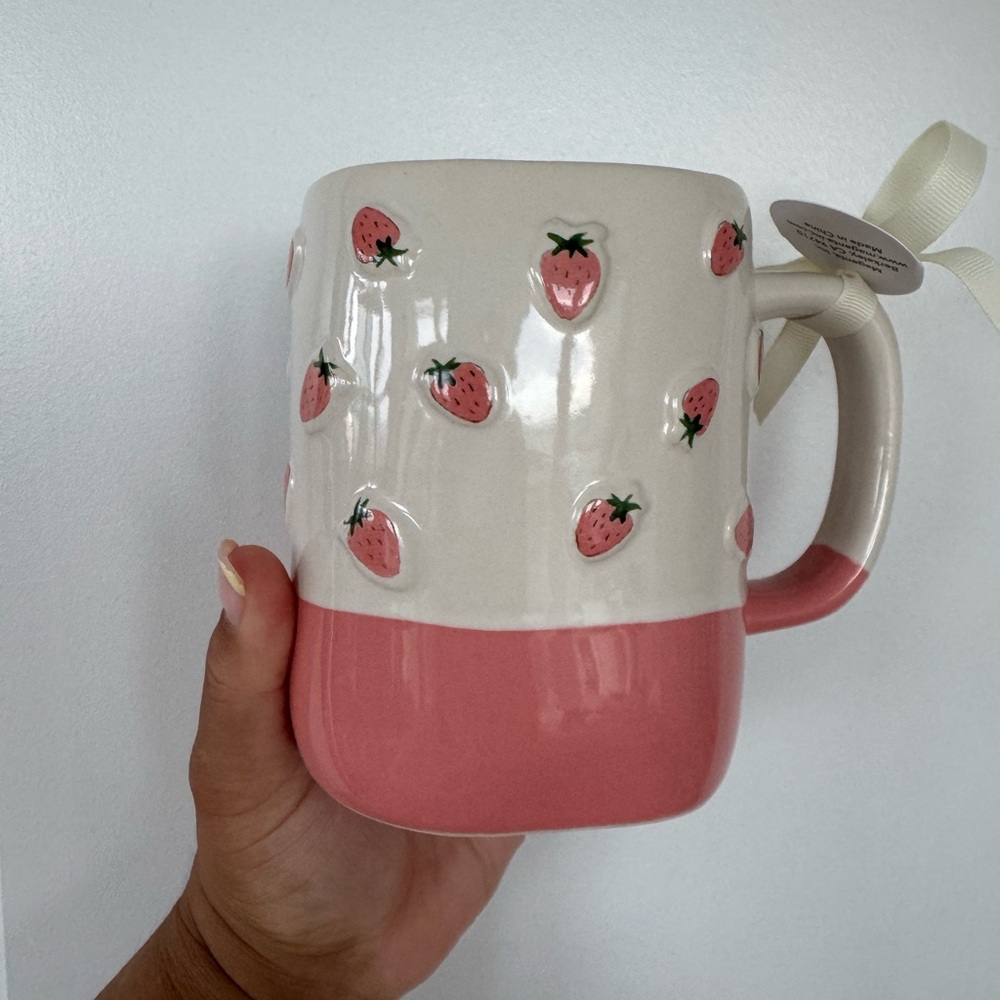 Strawberry Pink Rae Dunn Mug